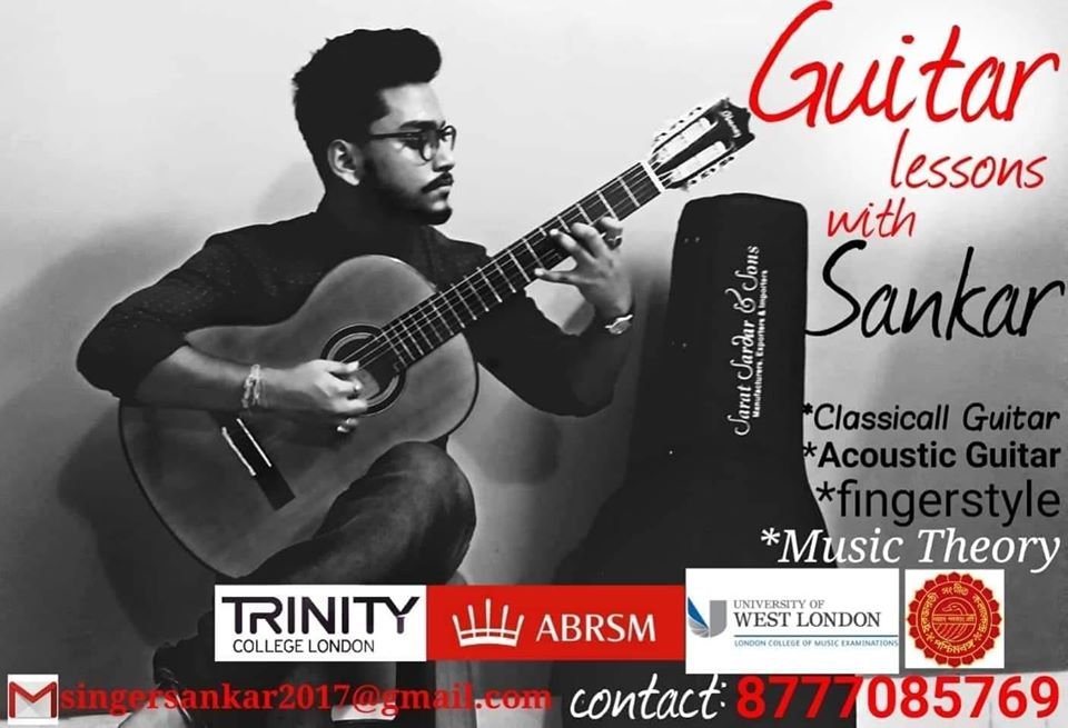 Sarod teacher Sankar Mandal. in Ichapur